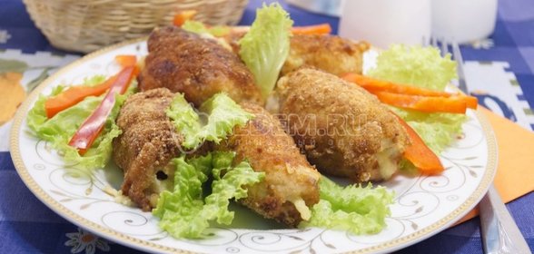 Куриные рулетики в панировке