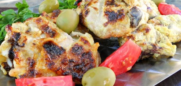 Куриные бедра на решетке по-ирански