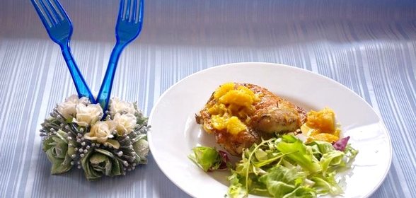 Запеченная курица в апельсиновом соусе