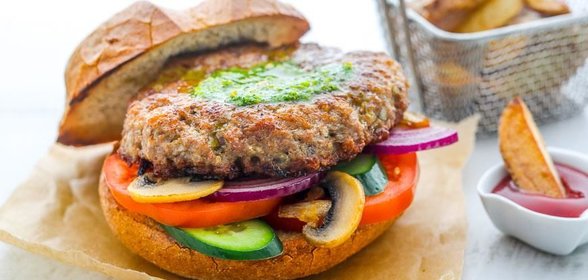 Сочные котлеты из индейки для бургера