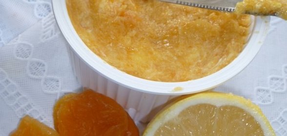 Масло с лимоном и курагой