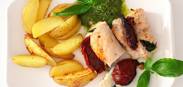 Рулетики из индейки с сыром за 30 минут