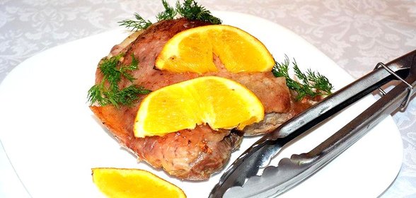 Индейка в апельсинах