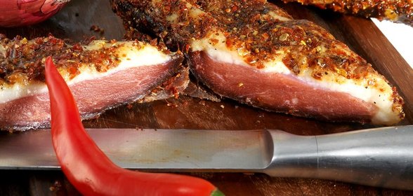 Вяленая гусиная грудка