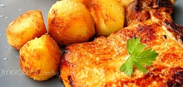 Острая свинина с молодым картофелем