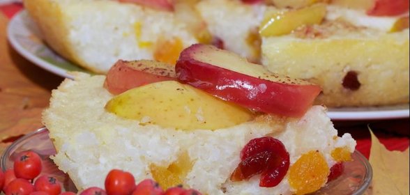 Запеканка с яблоками