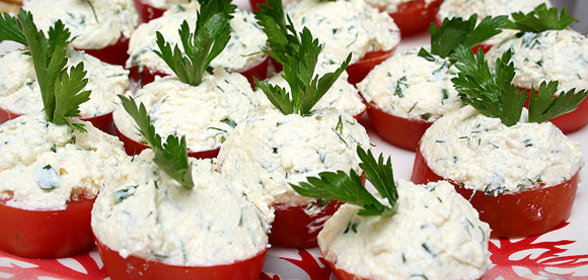 Помидоры с чесноком