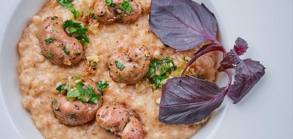 Ризотто с кроличьими почками