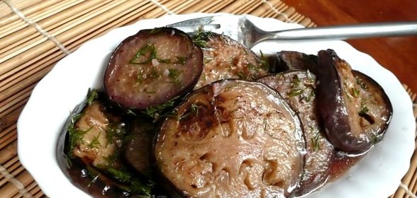 Быстро маринованные баклажаны