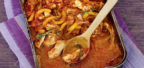 Легкое рагу из индейки