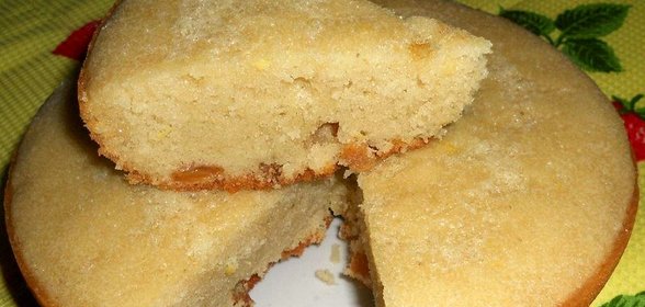 Кекс лимонный с изюмом