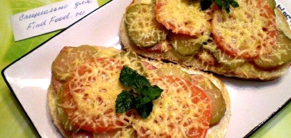 Горячий бутерброд в духовке