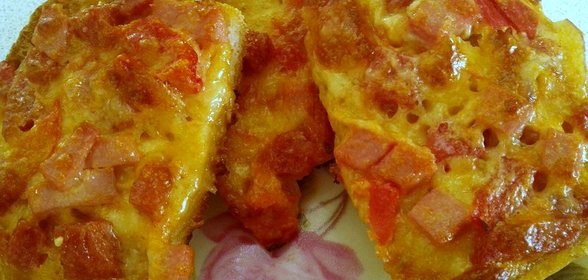 Мини пицца на хлебе