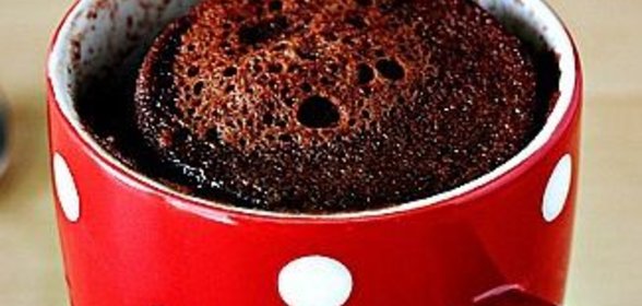 Шоколадный кекс в кружке