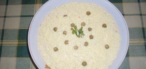 Салат Мимоза нежная с картошкой