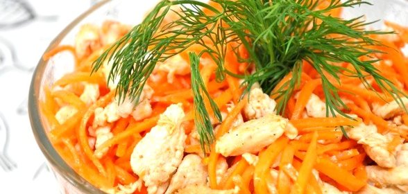 Салат хе из курицы